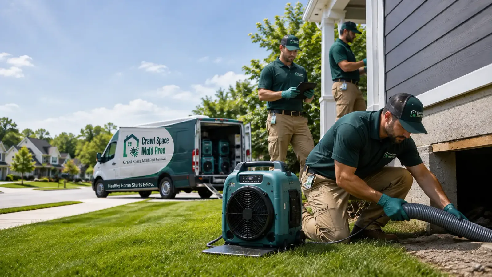 Crawl Space Mold Removal in Rhodes, IA